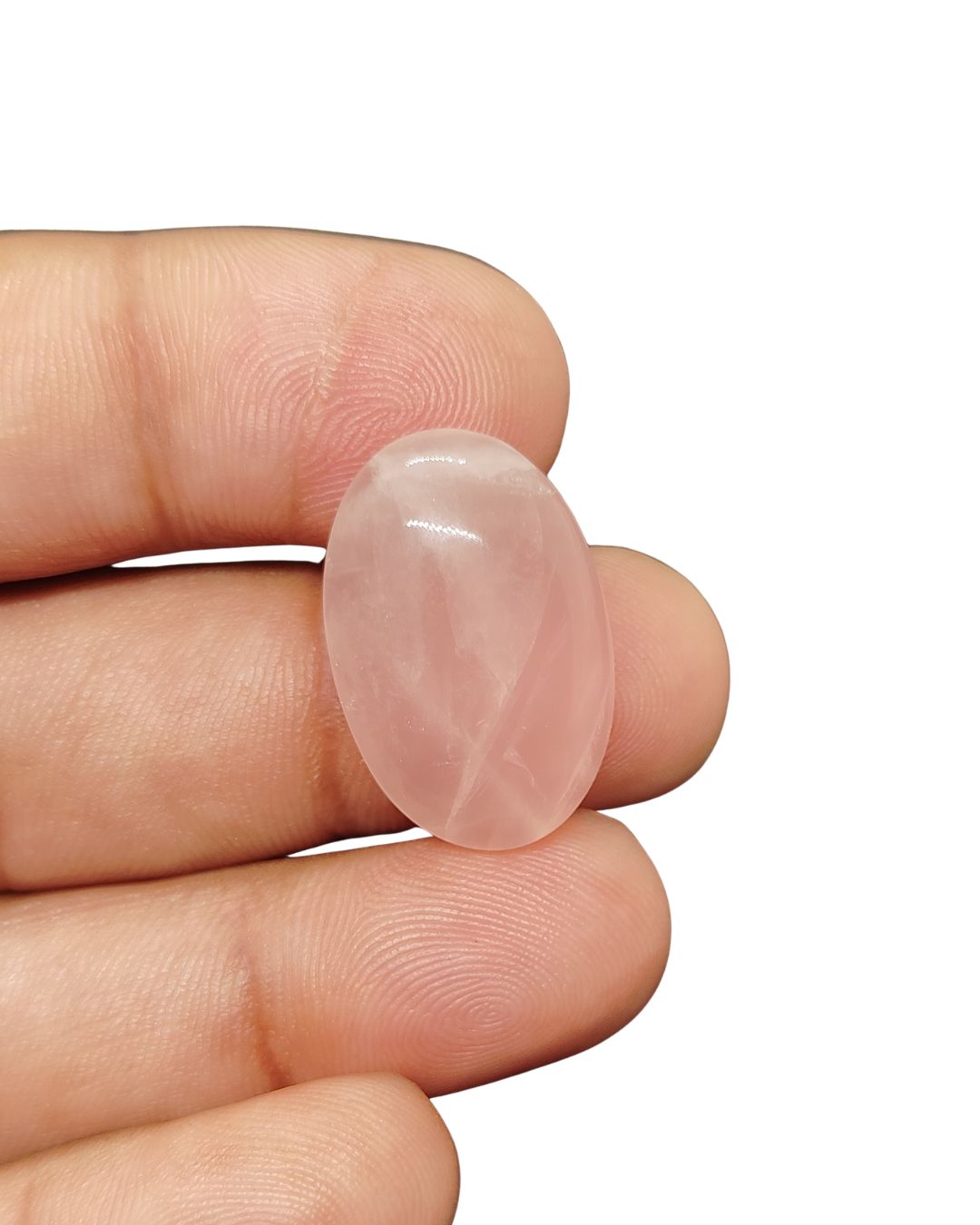 25mm Rose Quartz Cabochon – Oval Shape