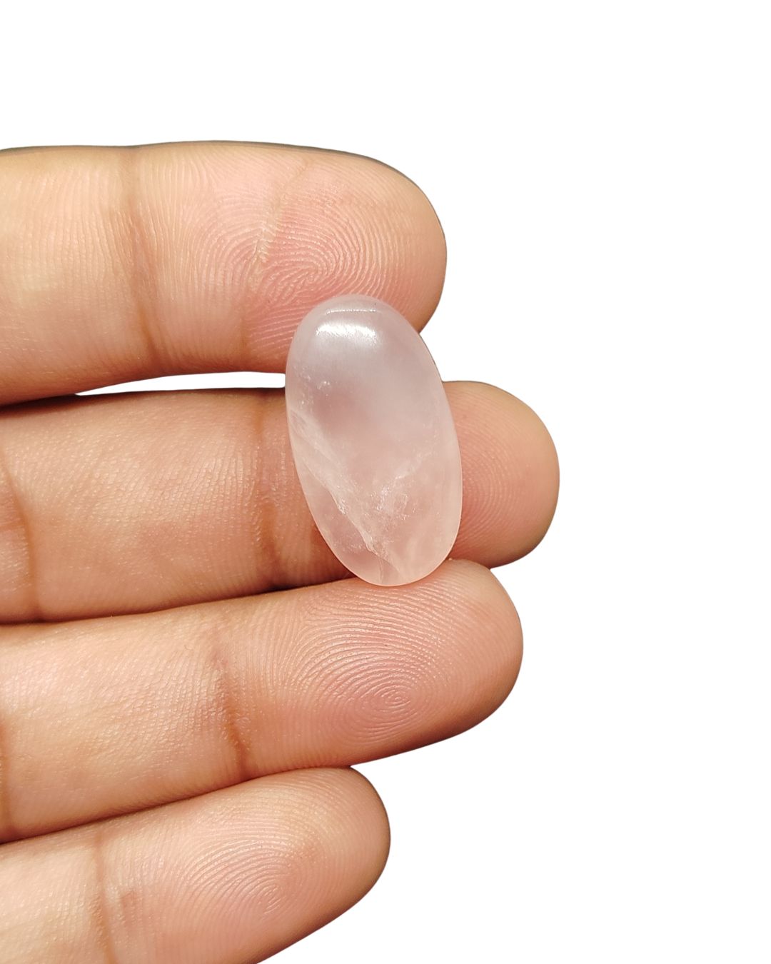 24mm Rose Quartz Cabochon – Oval Shape