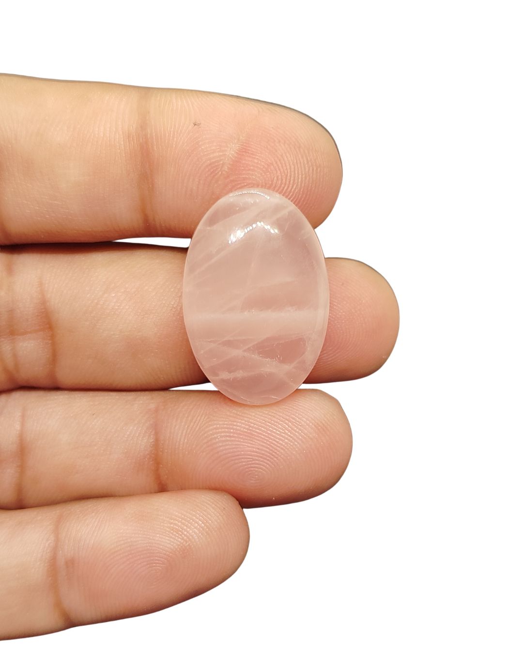 28mm Rose Quartz Cabochon – Oval Shape