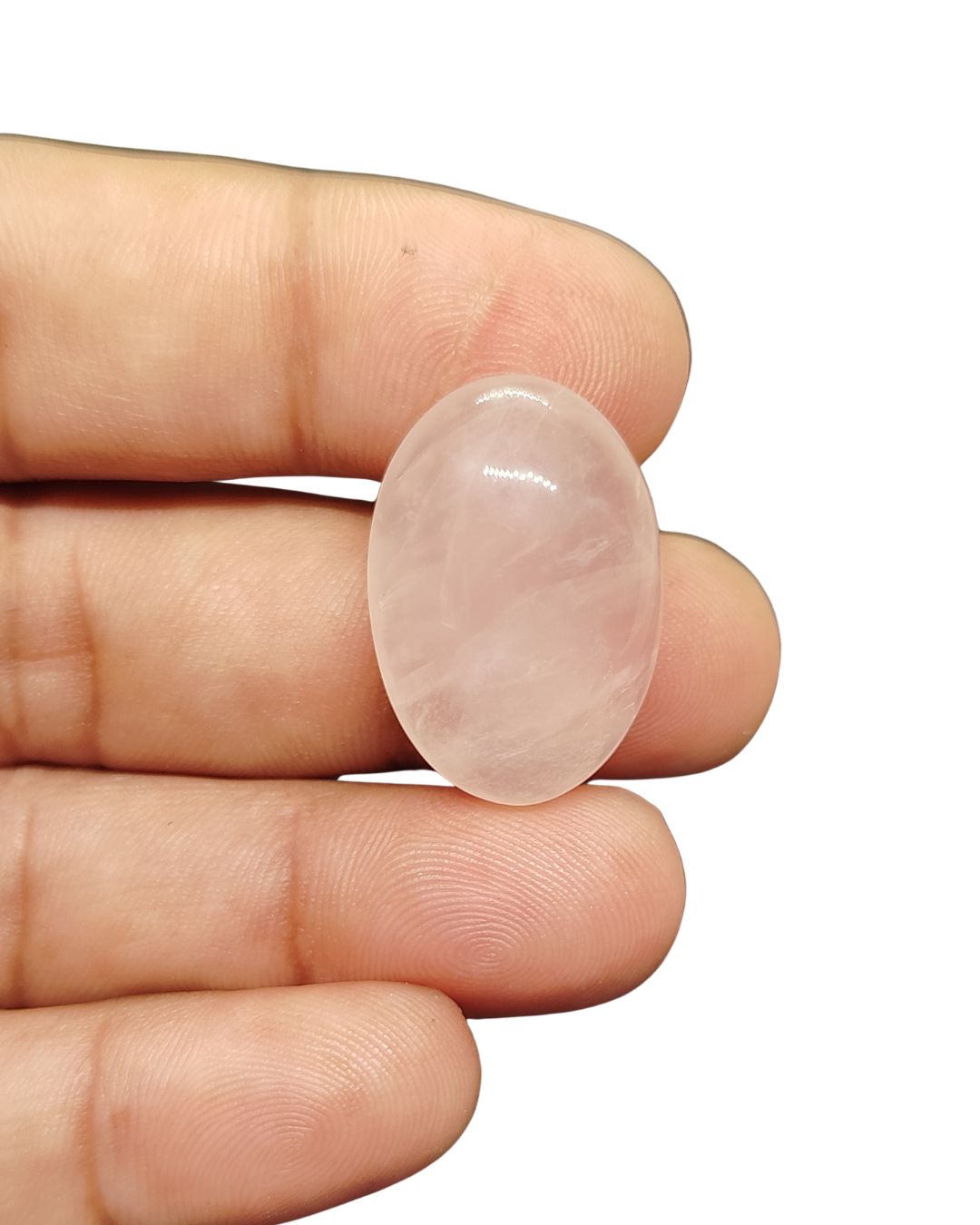 27mm Rose Quartz Cabochon – Oval Shape