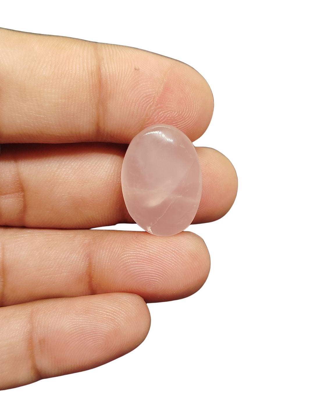 28mm Rose Quartz Cabochon – Oval Shape