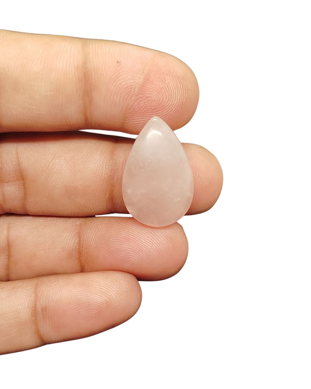 24mm Rose Quartz Cabochon – Drop Shape