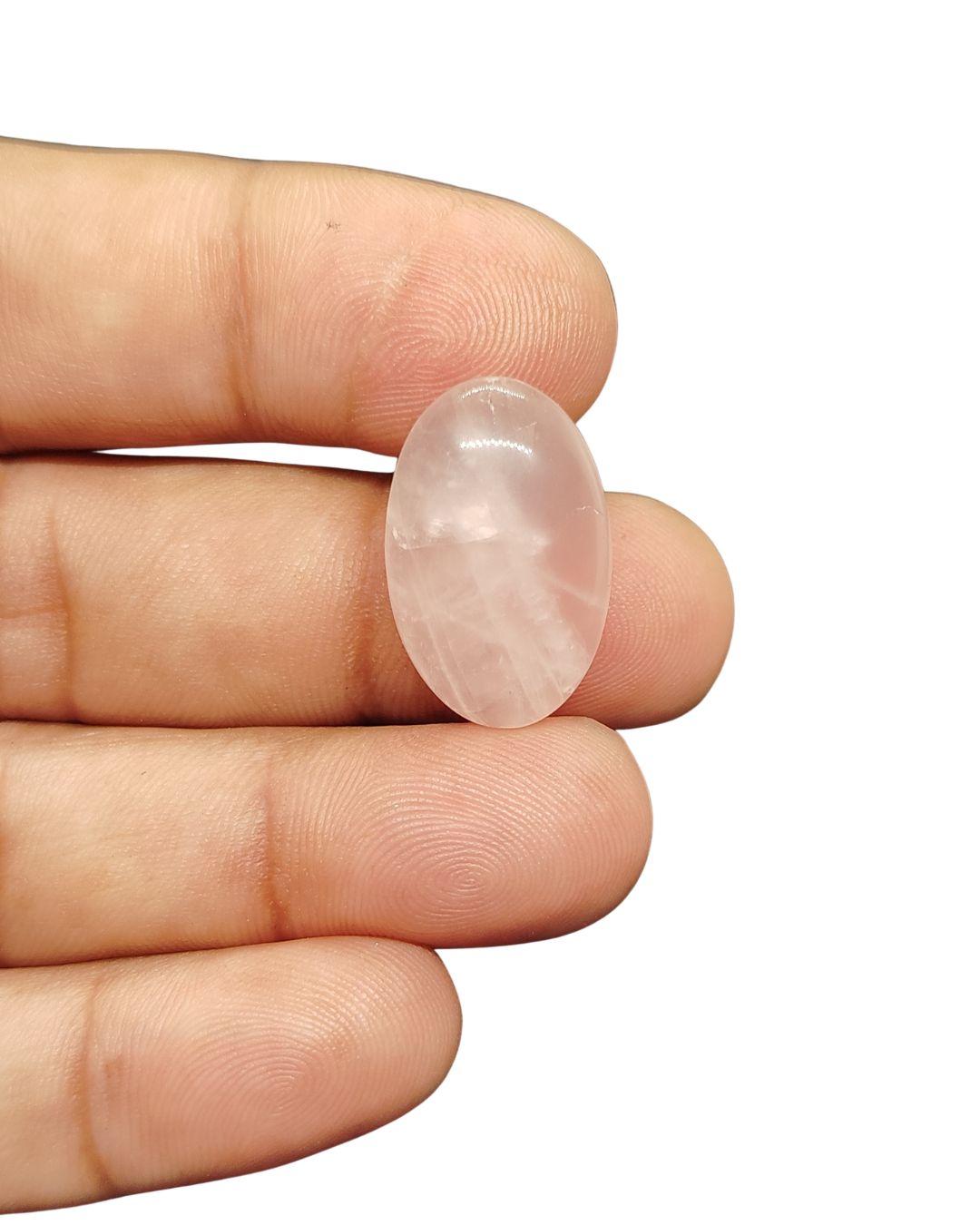 23mm Rose Quartz Cabochon – Oval Shape