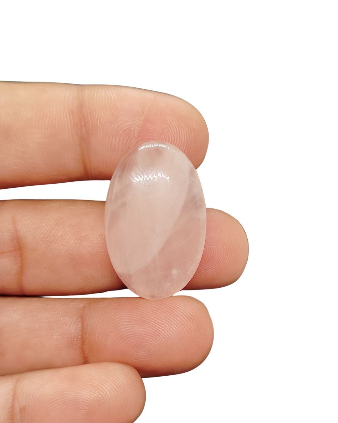30mm Rose Quartz Cabochon – Oval Shape