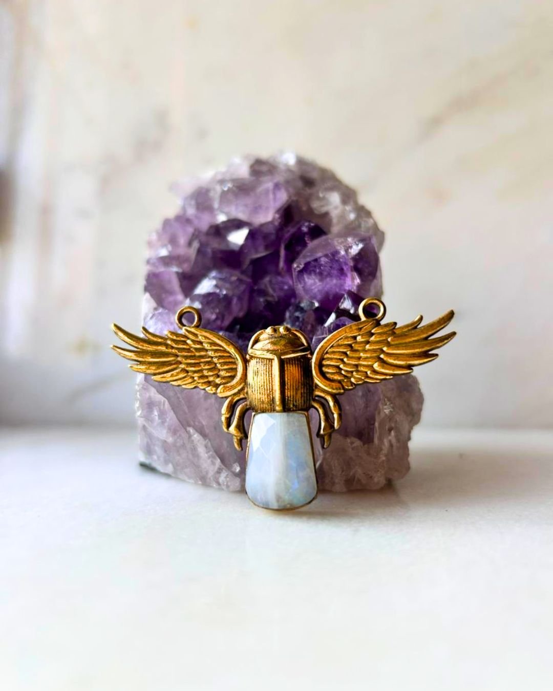 Boho Wing Brass Connector for Jewelry Making