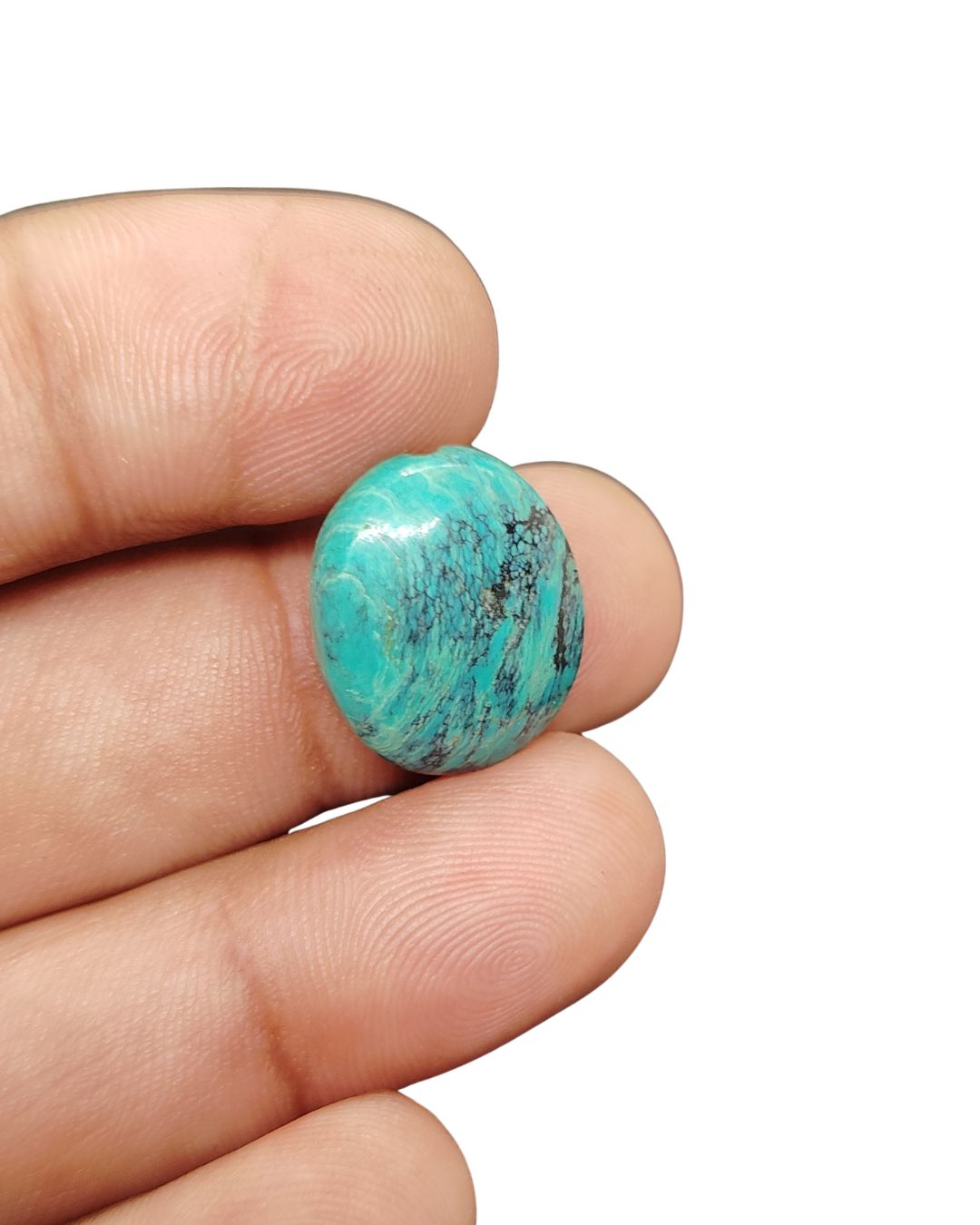 19mm Tibetan Turquoise Cabochon – Round Shape