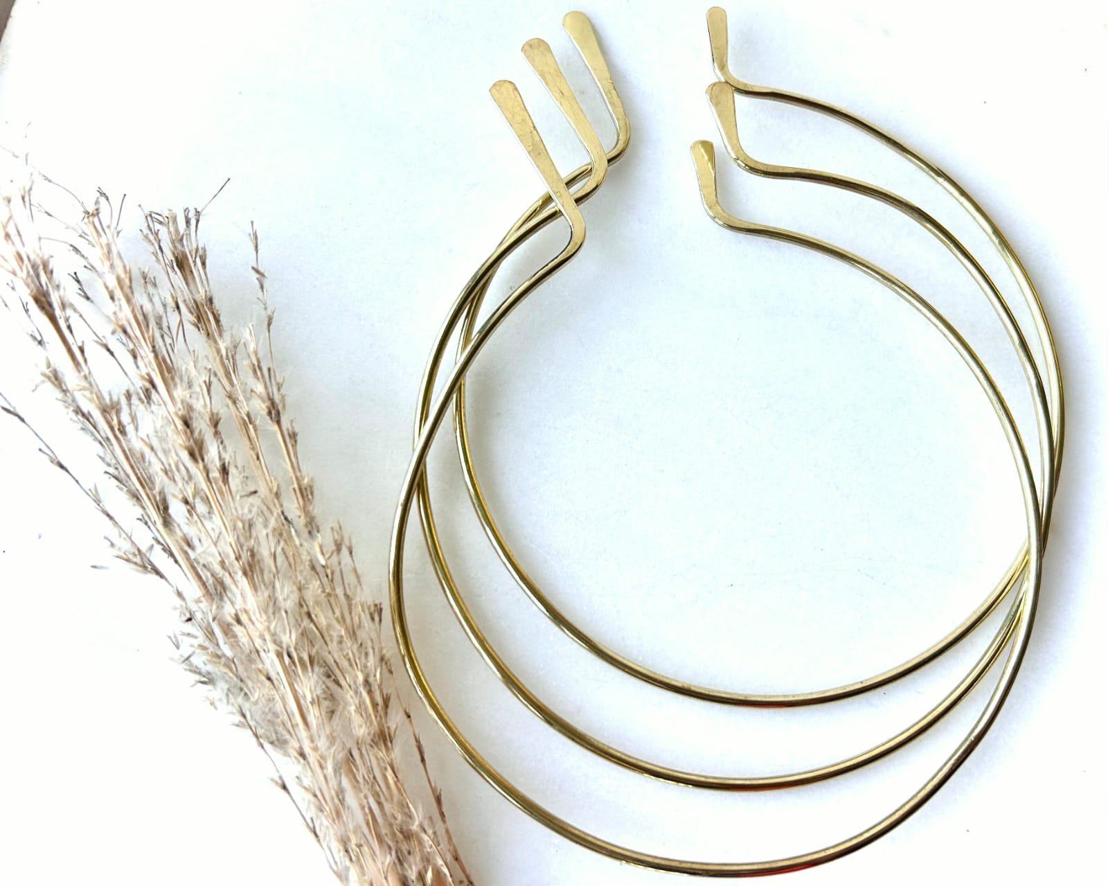 Tribal Pattern Brass Choker Set