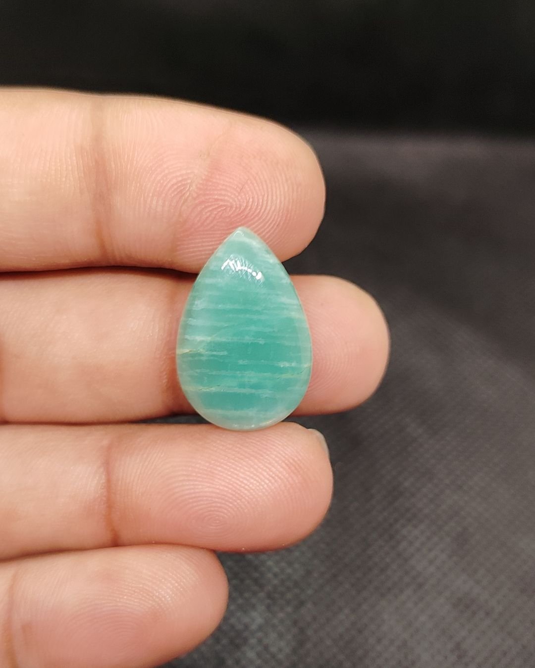 23mm Amazonite Cabochon - Drop Shape - Image 2