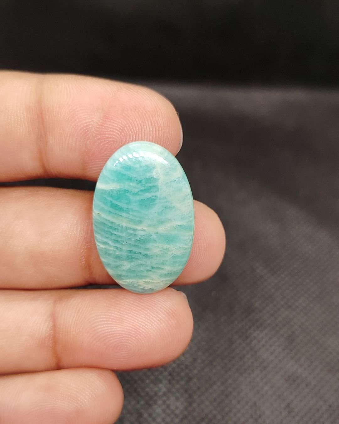 28mm Amazonite Cabochon - Oval Shape - Image 2