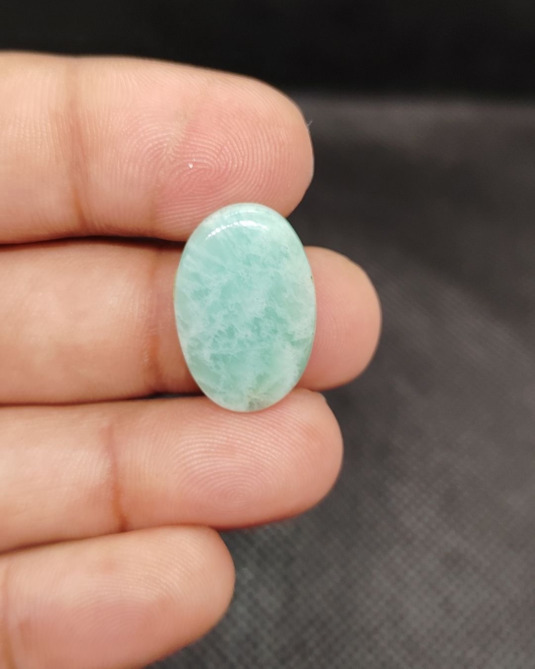 22mm Amazonite Cabochon - Oval Shape - Image 2