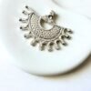 Big Silver Filled Ethnic Brass Charm Pendant 