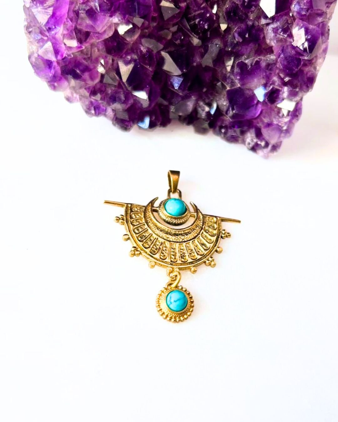 Moon Arc Brass Connector for Jewelry Making