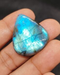 Alternative view of 36mm Labradorite Cabochon - Drop Multi Flash