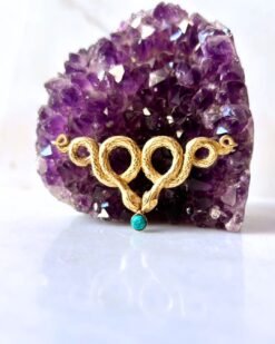 Serpent Brass Connector for Jewelry