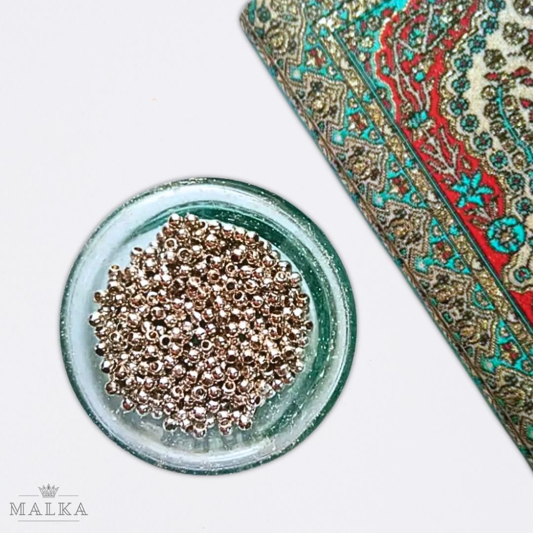 2mm Silver-Filled Round Beads