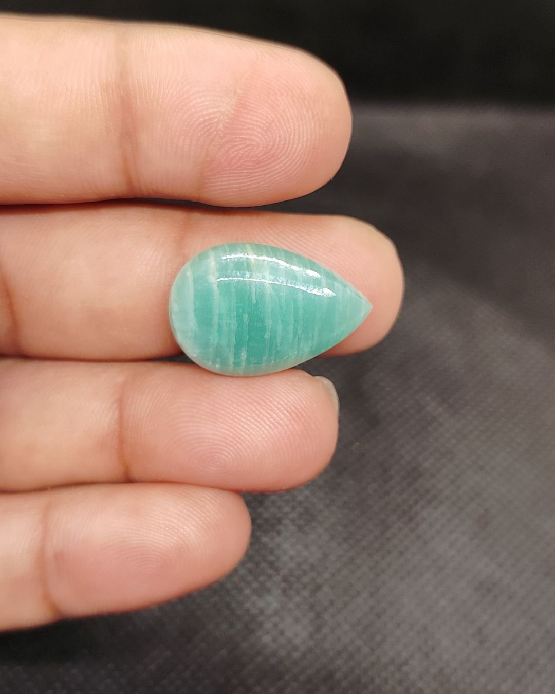 23mm Amazonite Cabochon - Drop Shape - Image 3