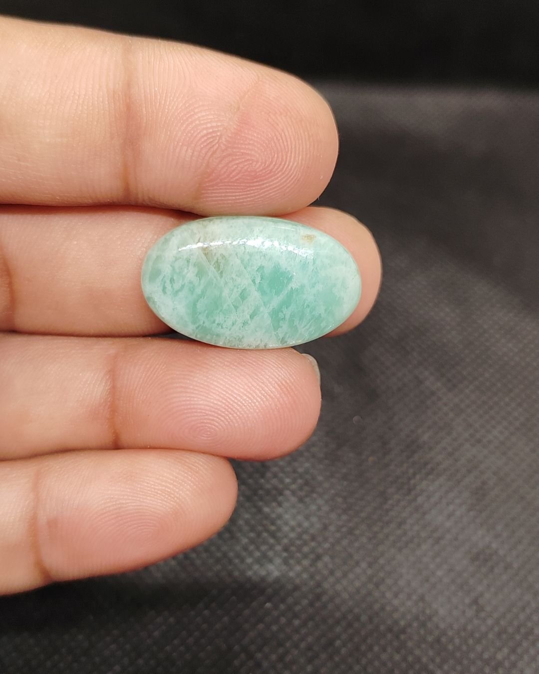 26mm Amazonite Cabochon - Oval Shape - Image 3