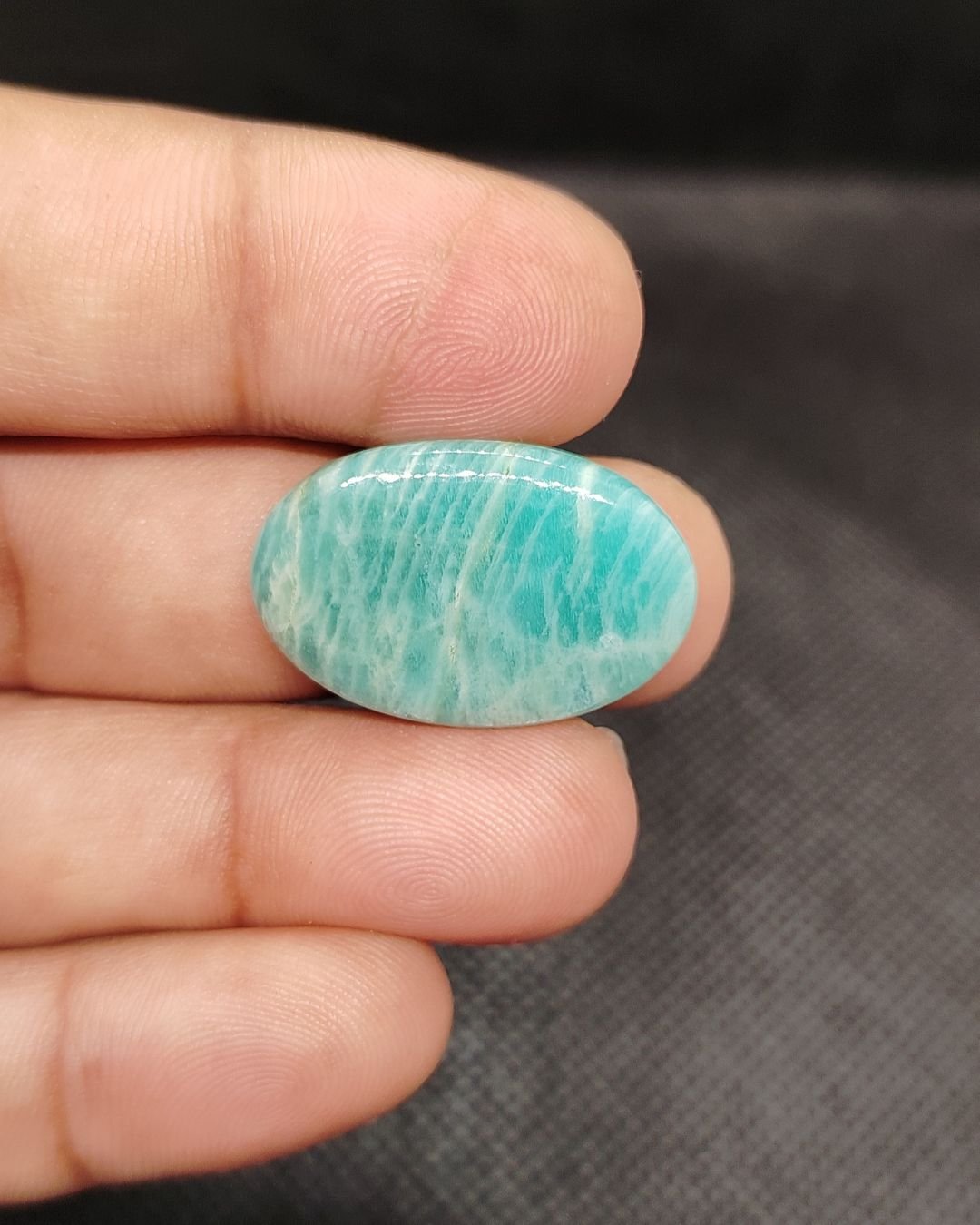 28mm Amazonite Cabochon - Oval Shape - Image 3