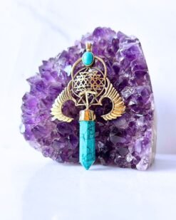 Crystal Wing Brass Connector for Jewelry Making