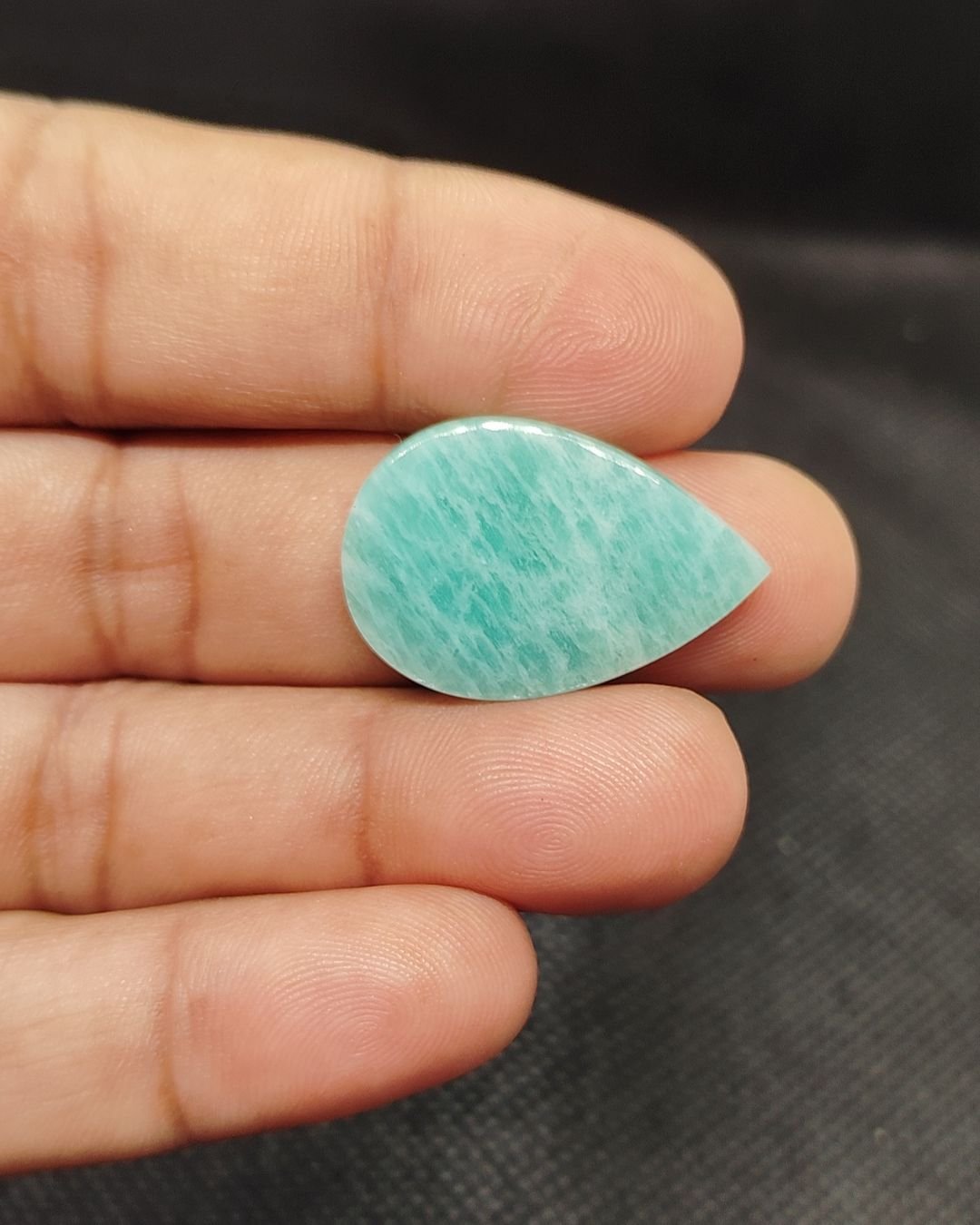 29mm Amazonite Cabochon - Drop Shape - Image 3
