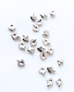 Alternative view of Heart Silver Filled Brass Charms