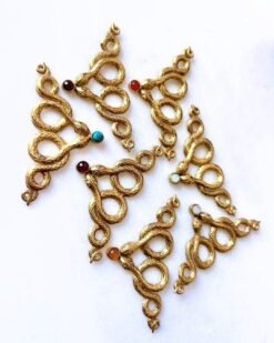 Alternative view of Serpent Brass Connector for Jewelry