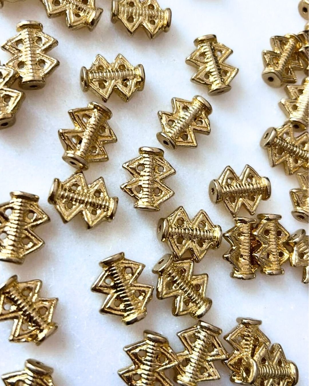 Tribal Spacer Brass Charms