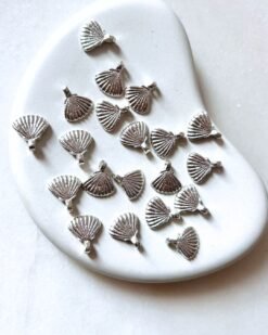 Shell Silver Filled Brass Charms