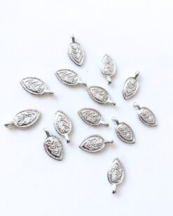 Leaf Silver Filled Charms Brass Charms