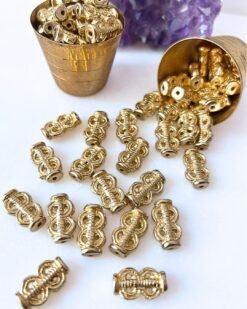Alternative view of Double Scroll Spacer Brass Charms