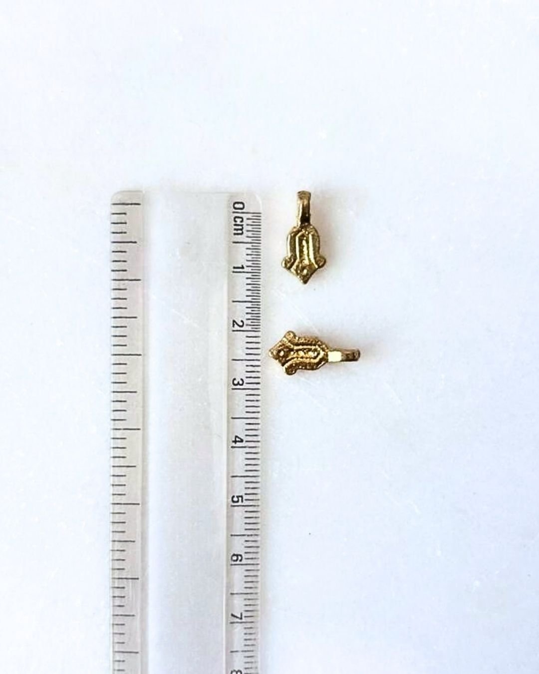 Hamsa Hand Brass Charms - Image 3