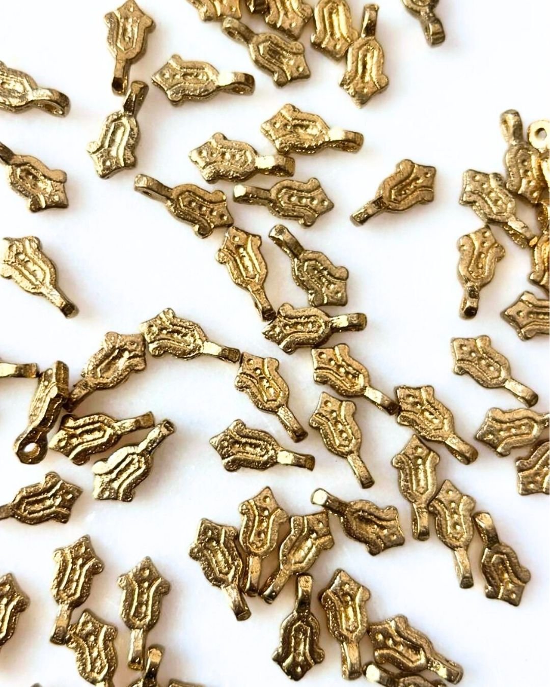 Hamsa Hand Brass Charms