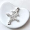 African Silver Filled Brass Cross Pendant