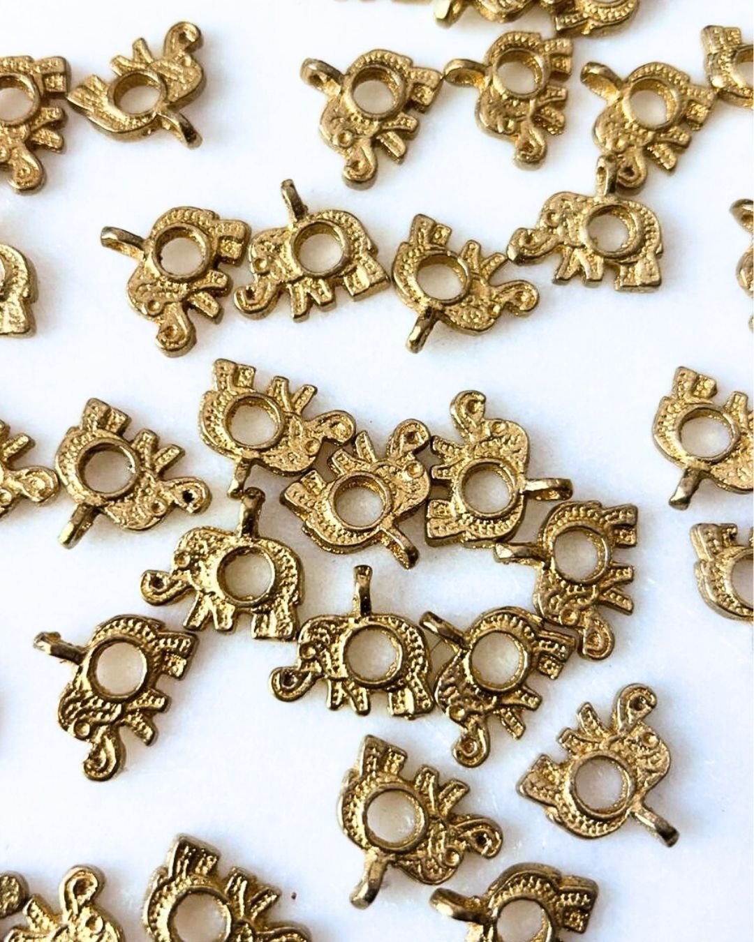 Elephant Brass Charms