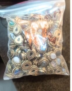 Alternative view of 10pcs Drop Dots Grooved Stone Connectors 15MM