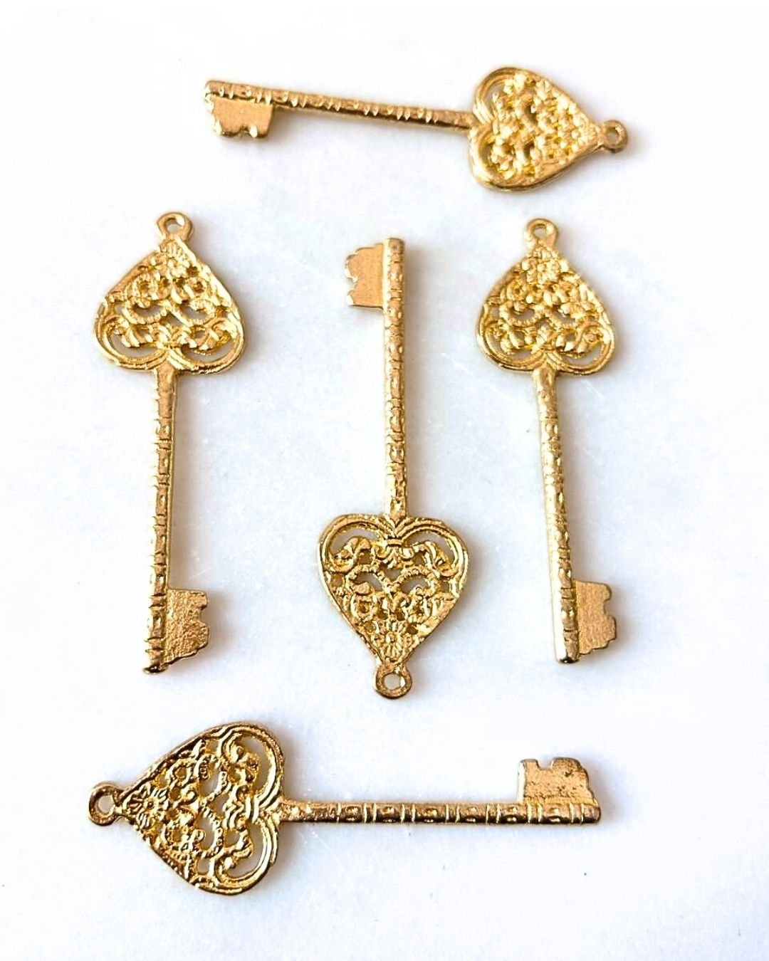 Vintage Ethnic Key Charms