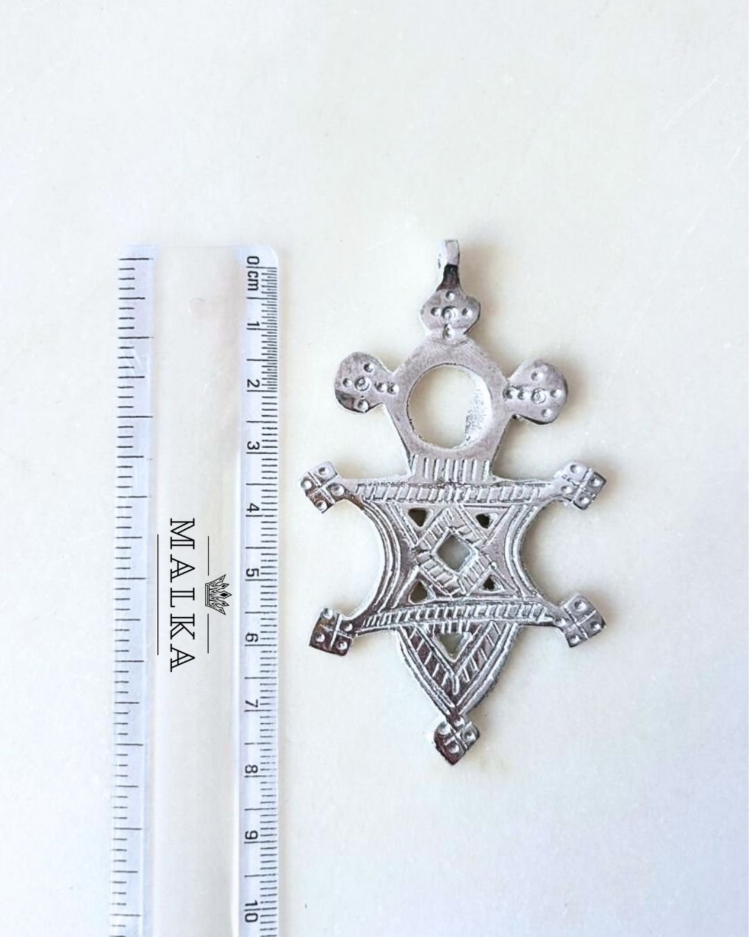 Handmade Silver Filled African Cross Charm