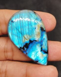 Alternative view of 50mm Labradorite Cabochon - Drop Multi Flash