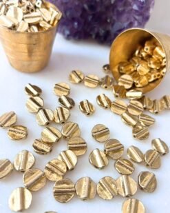 Alternative view of Minimal Round Slider Brass Charms