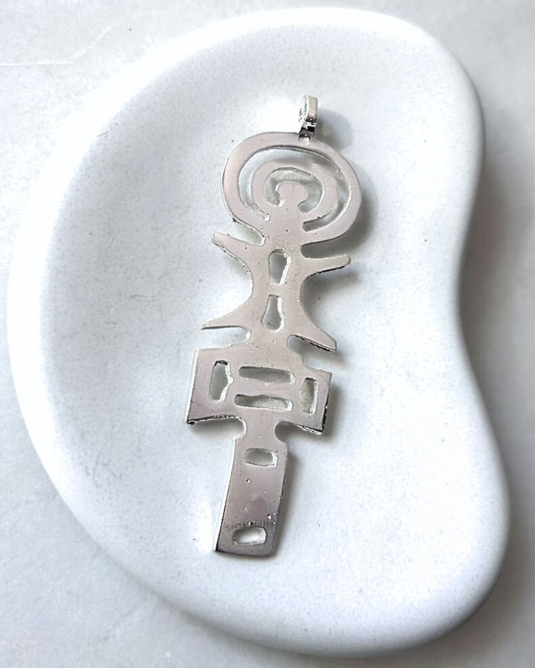 Spiritual Silver Filled Brass Pendant