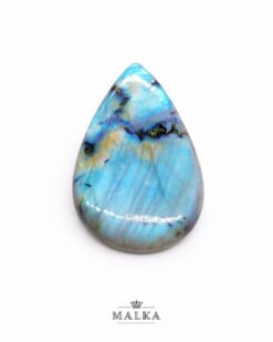 50mm Labradorite Cabochon - Drop Multi Flash