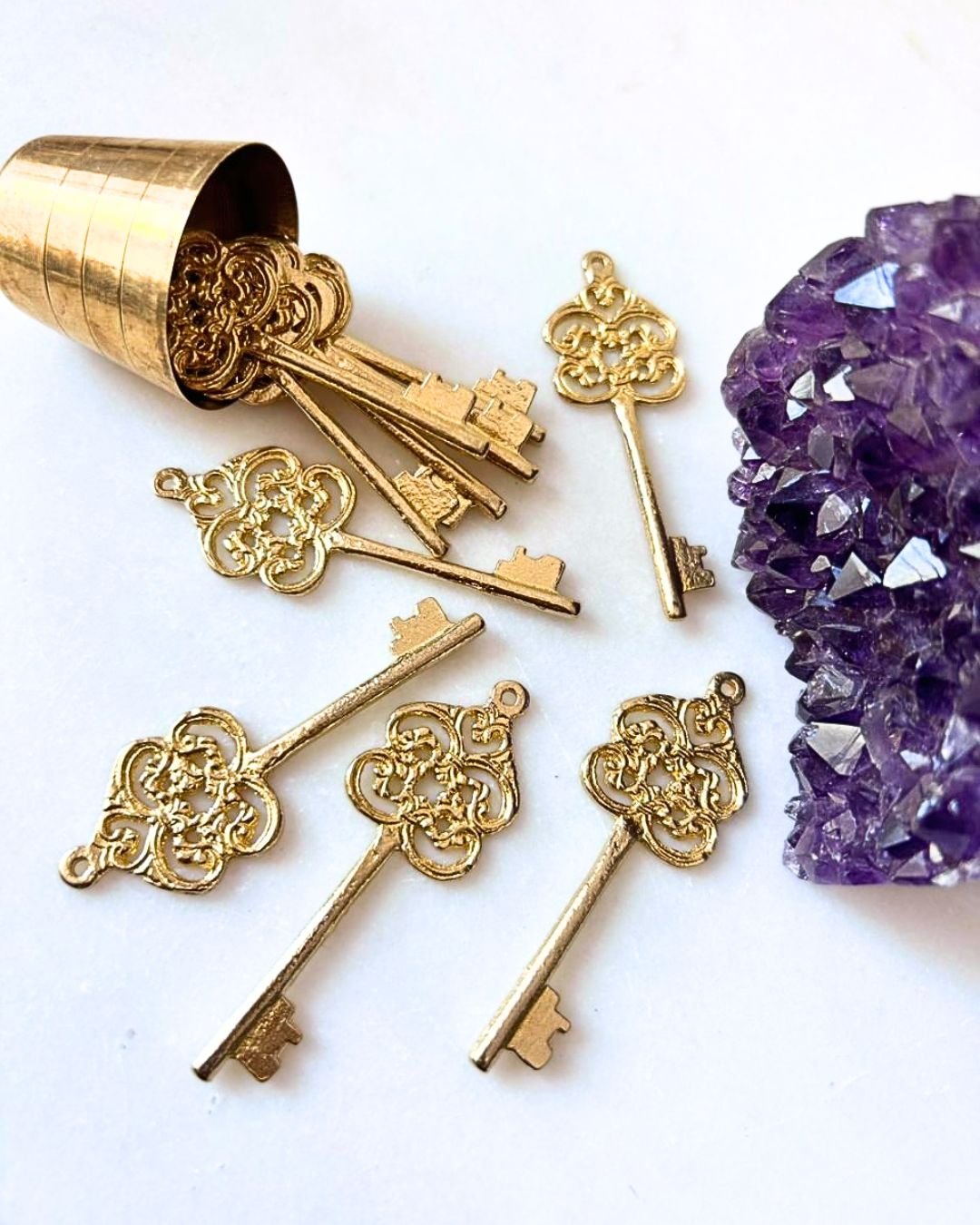 Decorative Ethnic Key Charms