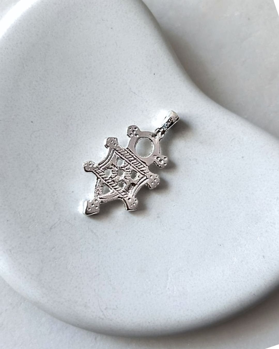 Small Silver Filled Brass Cross Pendant
