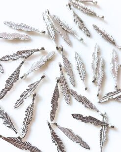 Alternative view of Feather Silver Filled Charms