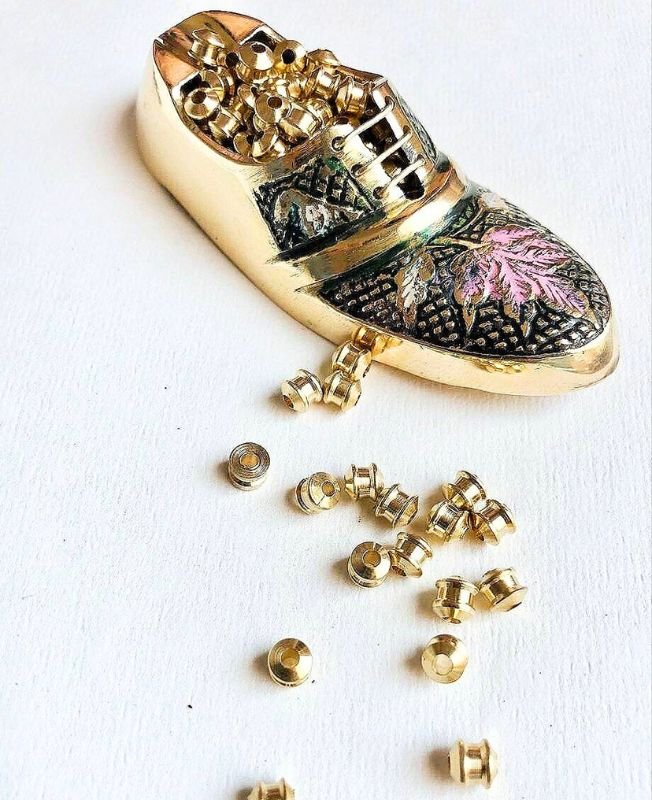 5MM Brass Unique Tube Beads