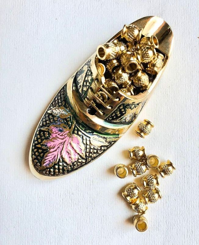 7MM Brass Unique Tube Beads