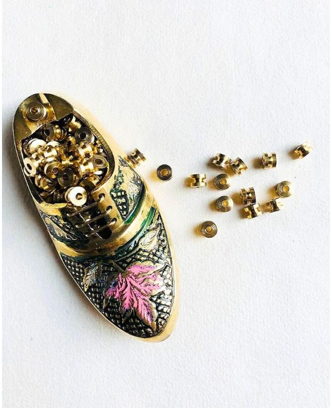 4MM Brass Unique Tube Beads