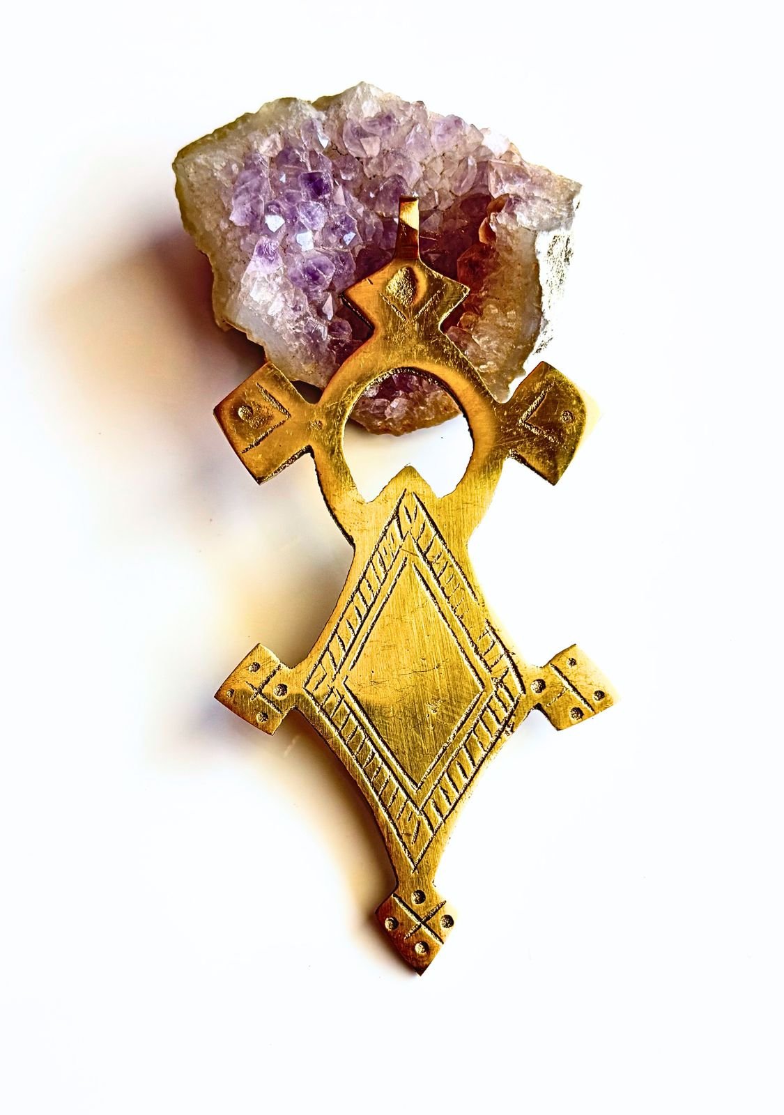 Tribal Brass Cross