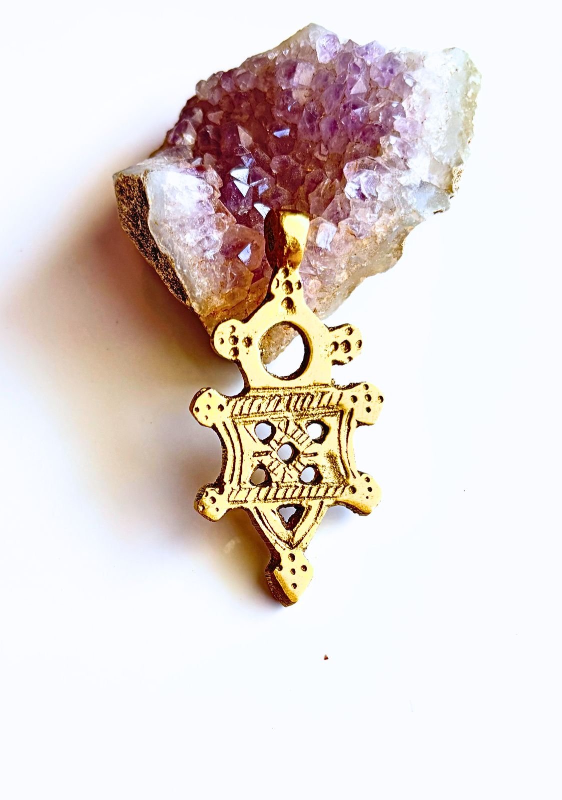 Small Brass Cross Pendant