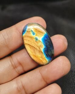 labradorite cabochon for sale- Oval Labradorite for jewelry making and micro macrame